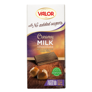 Valor Шоколад Млечен Крем Лешници и Стевия 100г