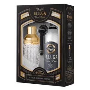 Руска водка Белуга / Beluga голд шейкър 700мл