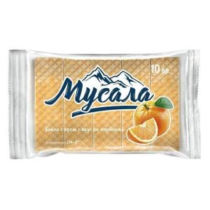 ВАФЛИ МУСАЛА 220ГР ПОРТОКАЛ 10бр.