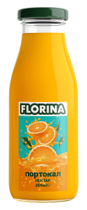0,250 СТЪКЛО ПОРТОКАЛ 50%ФЛОРИНА 12бр.