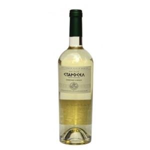 БЯЛО ВИНО СТАРОСЕЛ ШАРДОНЕ Х МУСКАТ 0,75Л