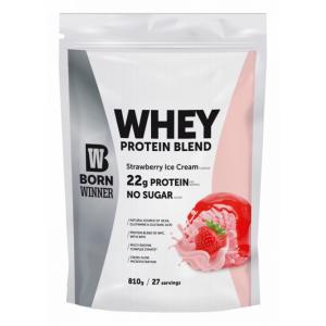 Born Winner Суроватъчен протеин на прах - Ягодов сладолед 810гр.