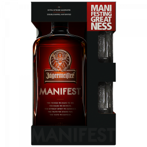 ЛИКЬОР ЙЕГЕРМАЙСТЕР МАНИФЕСТ+ 2 ЧАШИ 1л