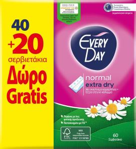EVERYDAY EXTRA DRY Ежедневни превръзки 40+20 бр.