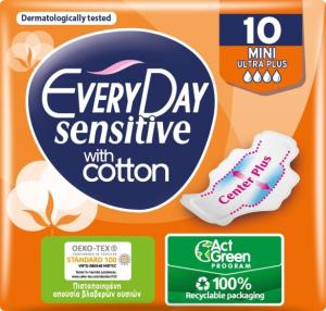 EVERYDAY SENSITIVE Дамски превръзки mini, 10 бр.
