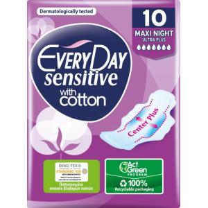 EVERYDAY SENSITIVE Дамски превръзки maxi night, 10 бр.