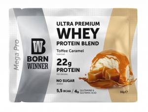 12 x Born Winner Суроватъчен протеин на прах - Солен Карамел 30гр.