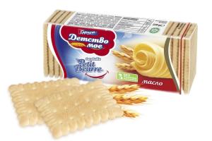 БИСКВИТИ ДЕТСТВО МОЕ PETIT BEURRE МАСЛО