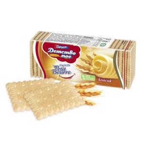 БИСКВИТИ ДЕТСТВО МОЕ PETIT BEURRE КЛАСИК