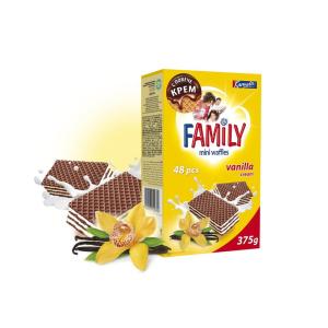 МИНИ ВАФЛИ FAMILY КРЕМ ВАНИЛИЯ