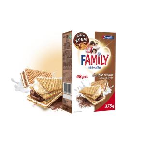 МИНИ ВАФЛИ FAMILY МЛЯКО С КАКАО