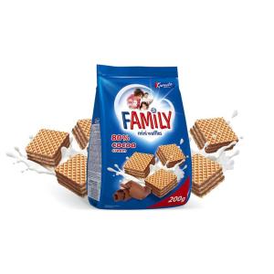 МИНИ ВАФЛИ FAMILY КРЕМ КАКАО