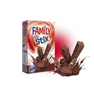 МИНИ ВАФЛИ FAMILY STIX КАКАО