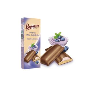 КРЕМ-БИСКВИТИ КАРМЕЛА ЙОГУРТ И БОРОВИНКА