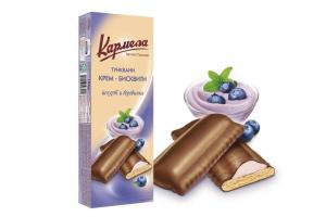 КРЕМ-БИСКВИТИ КАРМЕЛА ЙОГУРТ И БОРОВИНКА