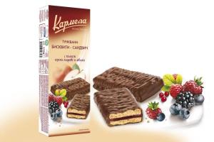 САНДВИЧ БИСКВИТИ КАРМЕЛА ГОРСКИ ПЛОДОВЕ