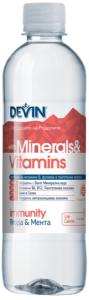 DEVIN ВОДА MINERALS & VITAMINS С ЯГОДА И МЕНТА 6бр.