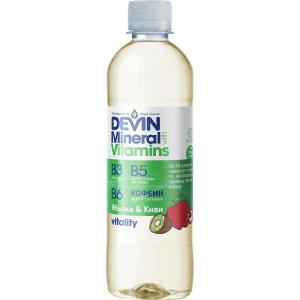 DEVIN MINERALS WITH VITAMINS ВОДА С ЯБЪЛКА, КИВИ И КОФЕИН (425 МЛ) 6бр.