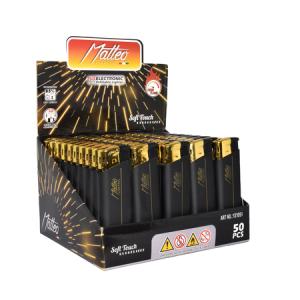 ЗАПАЛКА МАТЕО 131051 ЧЕРНА МАТ 50БР.