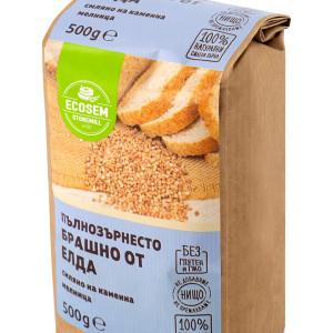 Натурално пълнозърнесто брашно от елда 0.5кг