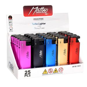 ЗАПАЛКА МАТЕО 173012 MINIMAL TURBO METALLIC CASE 25БР.