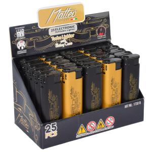 ЗАПАЛКА МАТЕО 173015 TURBO METAL CASE BEER SHOP 25БР.