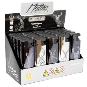ЗАПАЛКА МАТЕО 173026  TURBO METAL CASE DEER 25БР.