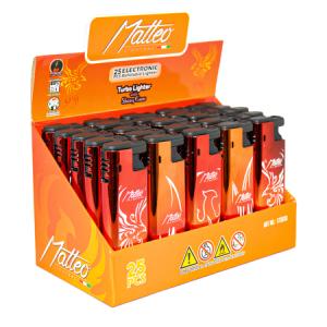 ЗАПАЛКА МАТЕО 173030 TURBO METAL CASE PHOENIX 25БР.
