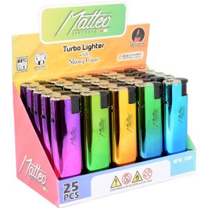 ЗАПАЛКА МАТЕО 173019 TURBO METAL CASE GRADIENT 25БР.