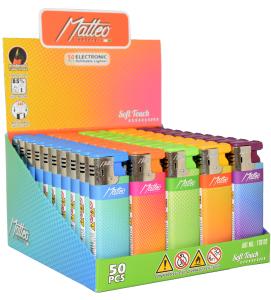 ЗАПАЛКА МАТЕО 170039 TURBO TOUCHABLE LABEL COLORS 50БР.