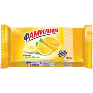 КАРМЕЛА ВАФЛИ ФАМИЛИЯ 220ГР ЛИМОН