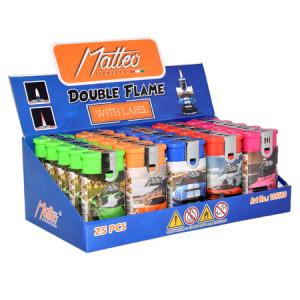 ЗАПАЛКА МАТЕО 195520 DOUBLE FLAME CARS 25БР.