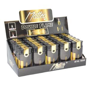 ЗАПАЛКА МАТЕО 195530 DOUBLE FLAME GOLD 25БР.