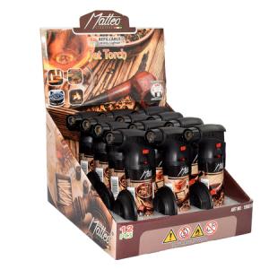 ЗАПАЛКА МАТЕО 196018 JET TORCH ELEGANT PIPES 12БР.