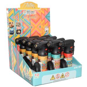 ЗАПАЛКА МАТЕО 196020 JET TORCH VINTAGE PATTERN 12БР.