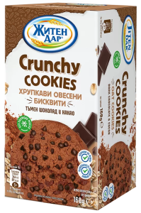 Хрупкави бисквити
Какао и шоколад 160 г