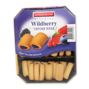 ЛИДЕР БРЕНД БИСКВИТИ 270Г ПЪЛНЕЖ ГОРСКИ ПЛОД
