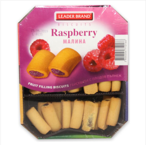 Бисквити Leader Brand Малина 270 гр.