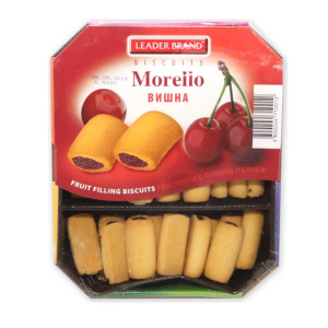 ЛИДЕР БРЕНД БИСКВИТИ 270Г ПЪЛНЕЖ ВИШНА