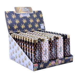 ЗАПАЛКА МАТЕО 214102 PREMIUM FLINT MAXI GOLDEN LEAVES 50БР.