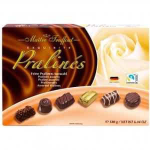 180 ГР. ШОКОЛАДОВИ БОНБОНИ ПРАЛИНИ MAITRE TRUFFOUT КАФЯВИ