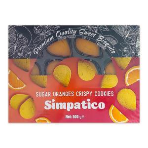 Бисквити с портокалов вкус SIMPATICO – 500гр.
