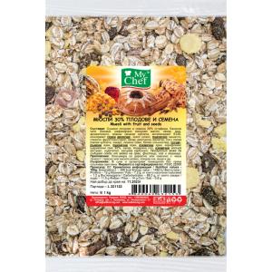 МЮСЛИ 1КГ С 30% ПЛОД И СЕМЕНА