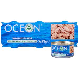 OCEAN РИБА ТОН ФИЛЕ В СОБСТВЕН СОС (3 БР. Х 95 Г)