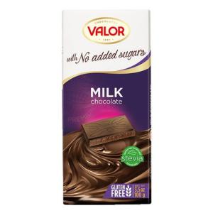 Valor Млечен шоколад със стевия x100 грама