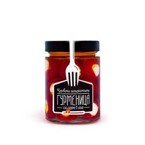 Червени пеперончини със сирене в олио, ГУРМЕНИЦА, 330 гр