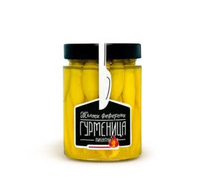 Жълти феферони, пикантни, ГУРМЕНИЦА, 330 гр