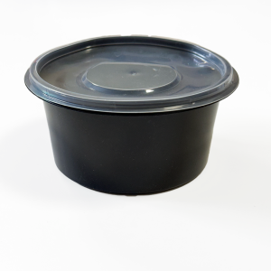 КУПА ЗА СУПА,ЧЕРНА с КАПАК 0,500МЛ 50БР.