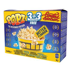 Попс пуканки с масло 3+3 6x90гр.