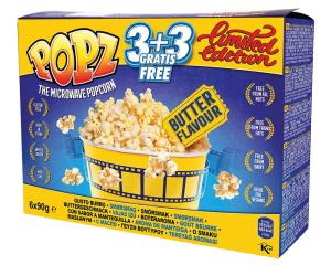 Попс пуканки с масло 3+3 6x90гр.